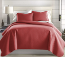 Quilt set Atti rojo vino