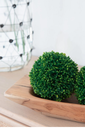 Set de 3 esferas decorativas verdes