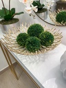 Set de 3 esferas decorativas verdes