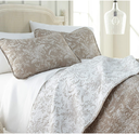 Quilt set oversized ramas taupe