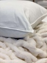 Forro velvet orilla blanco - Euro