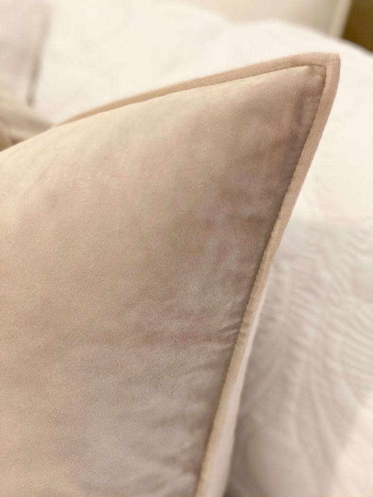 Cojín Euro Velvet con orilla