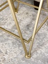 Mesa Auxiliar Espejo y Metal