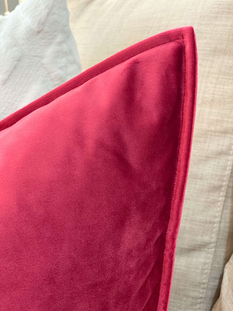 Cojín Velvet Rojo Vino