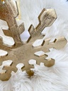 Snowflake de metal dorado