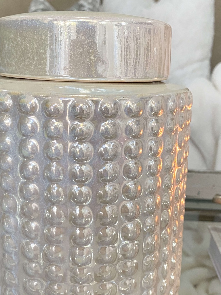Beaded Pearl Jar
