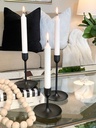 Candela cónica blanca