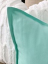 Cojín verde menta algodón