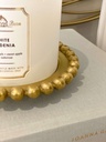 Beaded candle dish