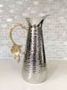 Pichel de aluminio con flor