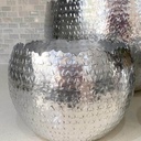 Bowl martillado plateado