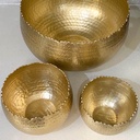 Bowls martillados dorados