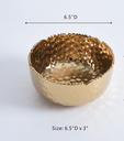 Bowl de porcelana dorado