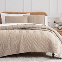 Quilt set Chevron Cappuccino