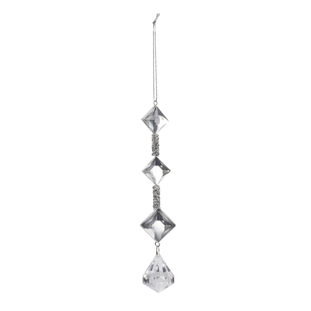 Ornamento de gota y diamante
