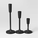 Set de 3 Candelabros negros