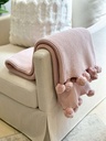 Throw tejido pom pom (varios colores)