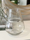Base soplada de vidrio transparente (dos tamaños)