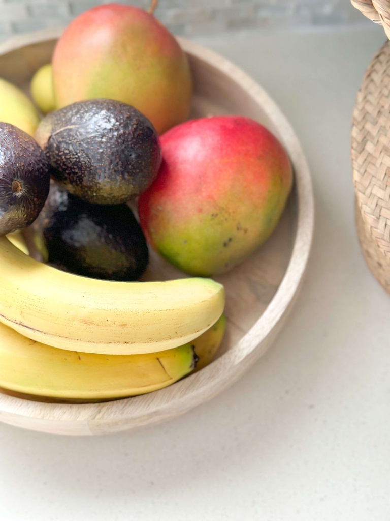 Bowls de madera de mango (Tres tamaños)