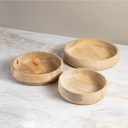 Bowls de madera de mango (Tres tamaños)