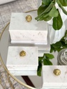 Caja Marmol con Piedra Dorada