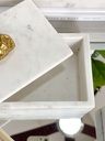 Caja Marmol con Piedra Dorada