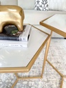 Mesa Hexagonal con Marmol