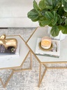 Mesa Hexagonal con Marmol