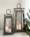 Set de 2 Linterna Negras Altas