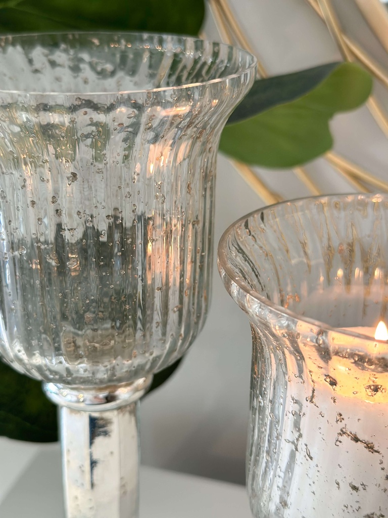 Set de 2 candelabros de mercurio Olivia