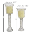 Set de 2 candelabros de mercurio Olivia