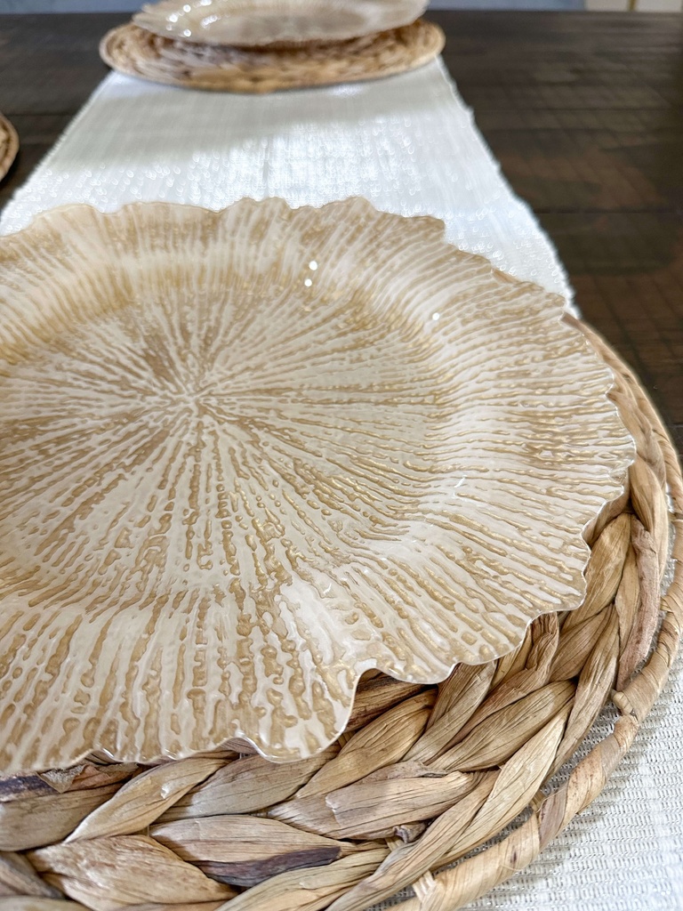 Porta Plato Dorado