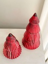 Set de 2 Arboles Rojos Mercury Glass