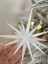 Ornamento de Estrella blanco (2 tamaños)