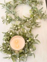 Corona Mistletoe Escarchada (2 Tamaños)
