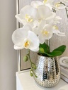 Arreglo de Peonies en base de mercury glass