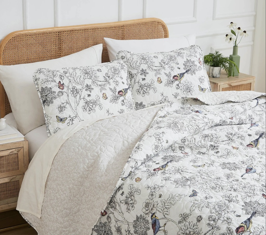 Quilt set stone rosa pálido