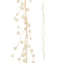 Guirnalda dorada perlas ivory