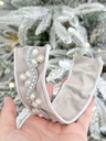 Cinta velvet con perlas