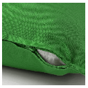 Forro de cojin verde algodon