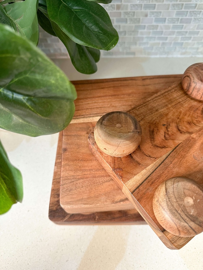 Tabla de madera con patitas redondas (3 tamaños)