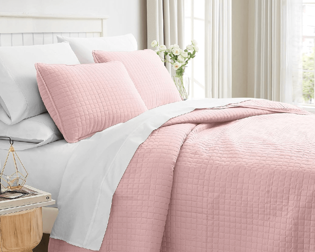 Quilt set Vila rosado twin