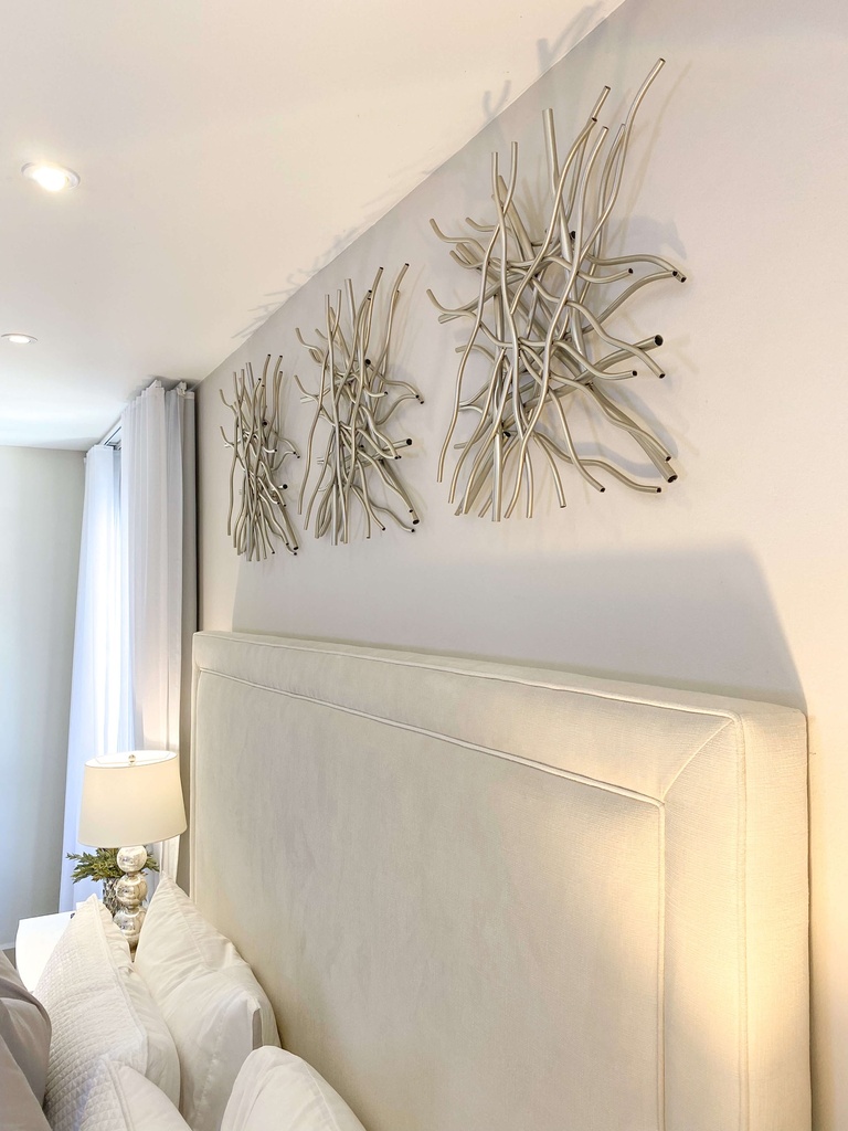 Decoración para pared de metal (dos colores)