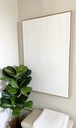 Cuadro blanco con textura moderna