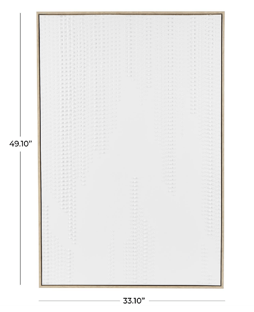 Cuadro blanco con textura moderna