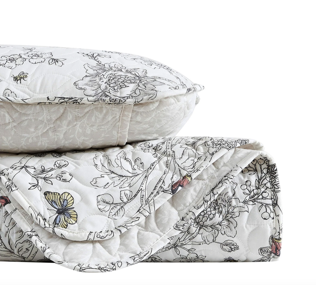 Quilt set estampado pajaritos