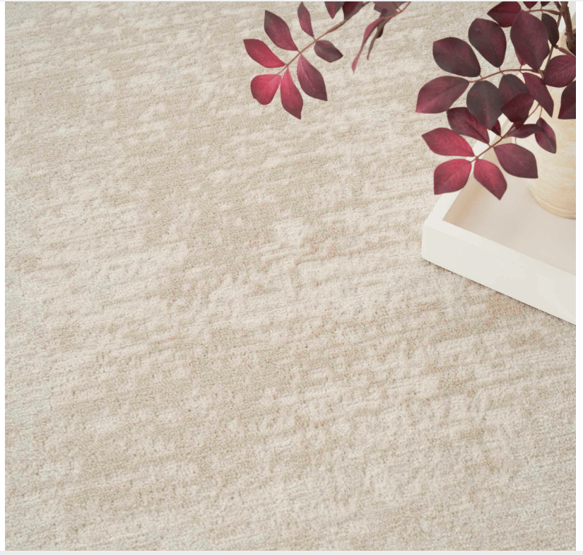 Alfombra abstracta crema