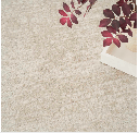 Alfombra abstracta crema