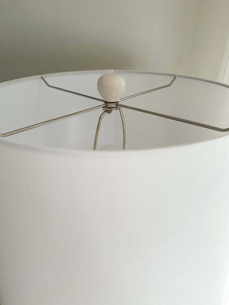 Lampara de ceramica crema