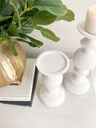 Set de 2 candelabros blancos